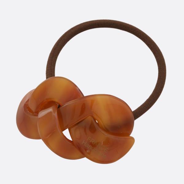 CHECKERED PATTERN LOOP HAIR TIE