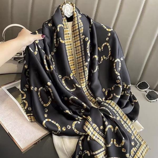 MULTI PATTERN SILKY SCARF