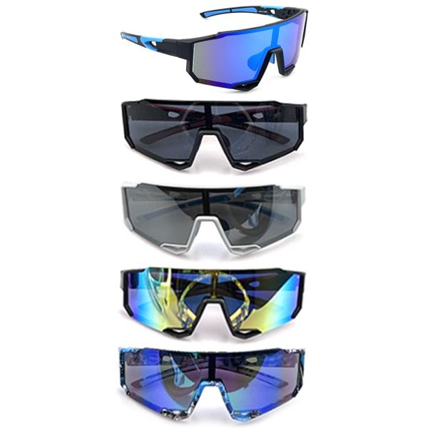 STYLISH SPORTS MIRRORED SUNGLASSES 1DZ