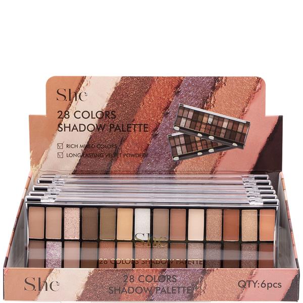 28 COLORS SHADOW PALETTE (6 UNITS)