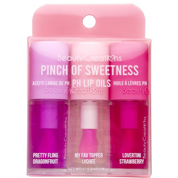 BEAUTY CREATIONS PINCH OF SWEETNESS PH LIP OILS 3 PC SET