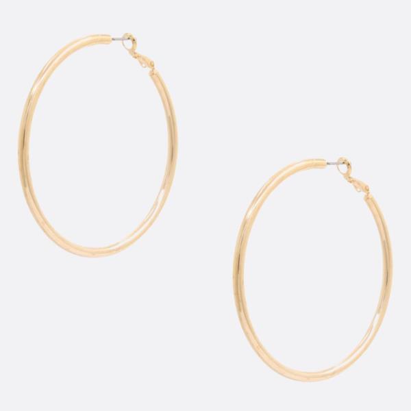 SODAJO HOOP GOLD DIPPED EARRING