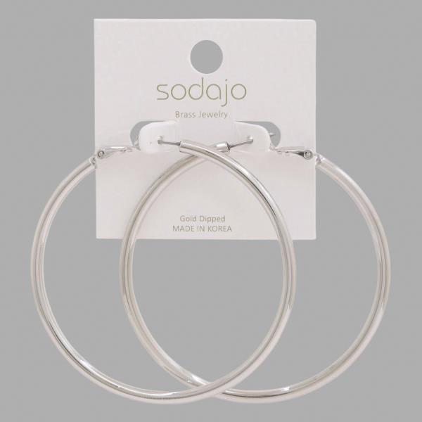 SODAJO HOOP GOLD DIPPED EARRING