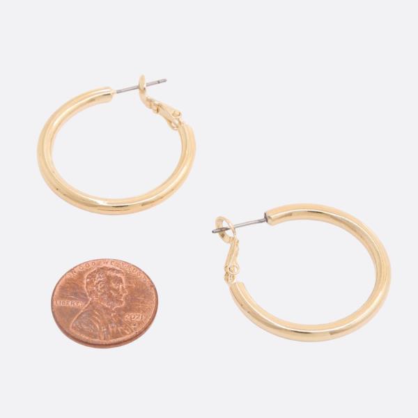 SODAJO HOOP GOLD DIPPED EARRING