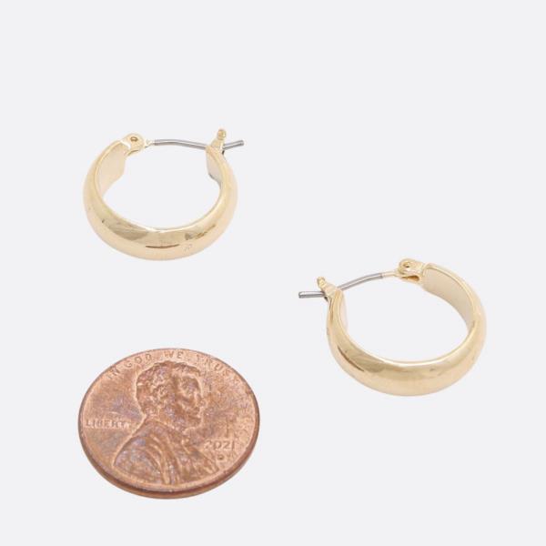 SODAJO HOOP GOLD DIPPED EARRING