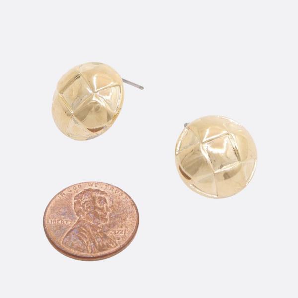 SODAJO ROUND GOLD DIPPED EARRING