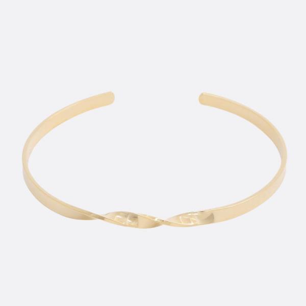 SODAJO TWISTED METAL CUFF GOLD DIPPED BRACELET