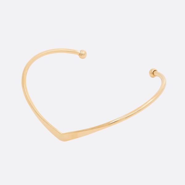 SODAJO V SHAPE GOLD DIPPED CUFF BRACELET