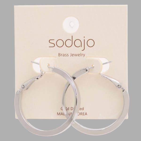 SODAJO HOOP GOLD DIPPED EARRING