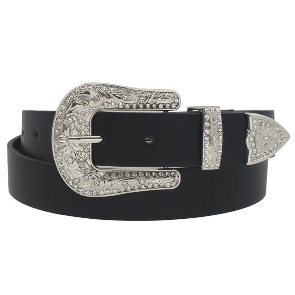 PLUS SCATTERED RHINESTONE WESTERN BUCKLE BELT