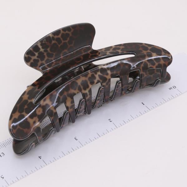 LEOPARD HAIR CLAW JAW CLIP