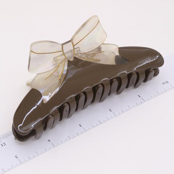 RIBBON BOW HAIR CLAW JAW CLIP