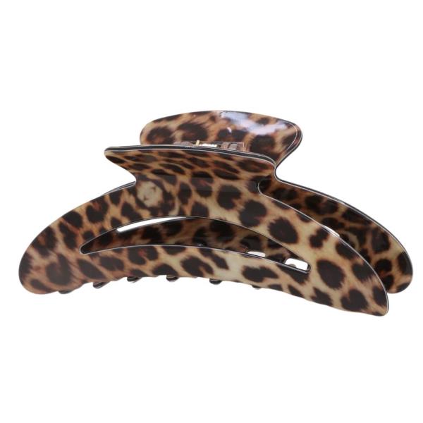 LEOPARD HAIR CLAW JAW CLIP