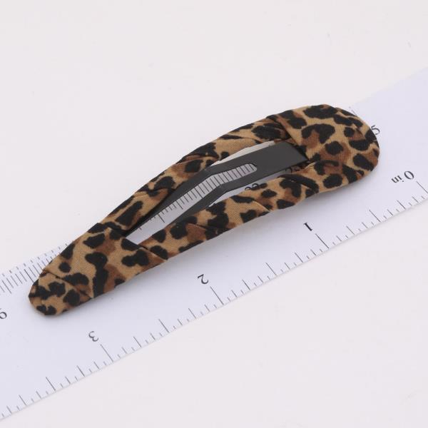 LEOPARD TRIANGLE HAIR PIN SET