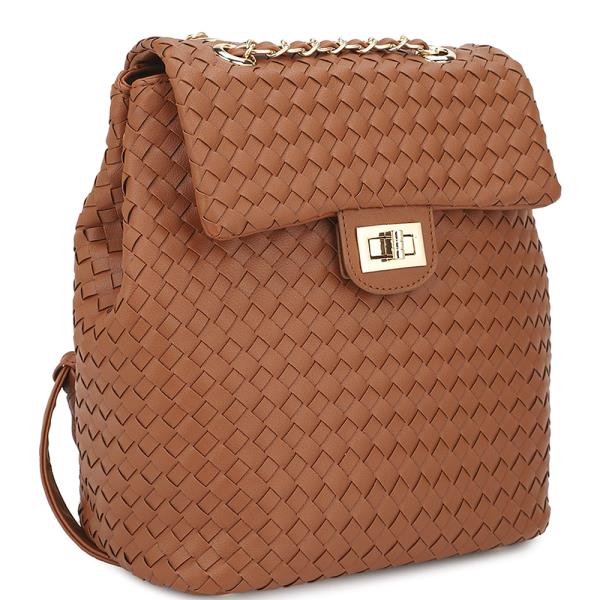 WOVEN TWIST LOCK BACKPACK