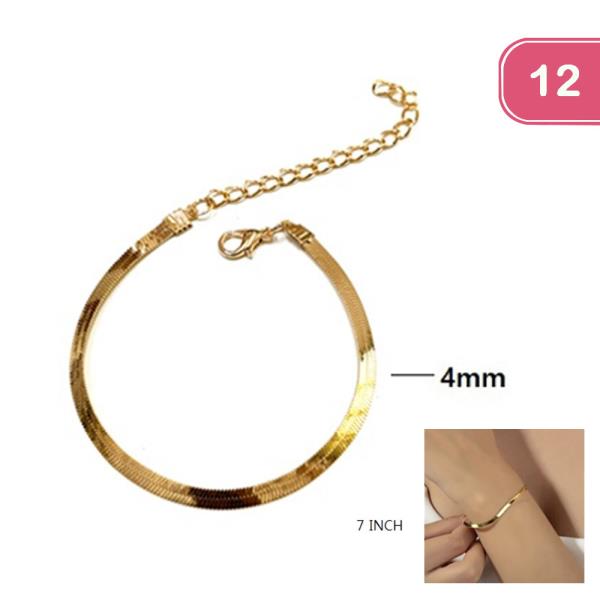 FLAT BRACELET (12 UNITS)