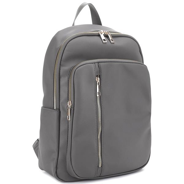 SMOOTH NYLON ZIPPER HANDLE BACKPACK