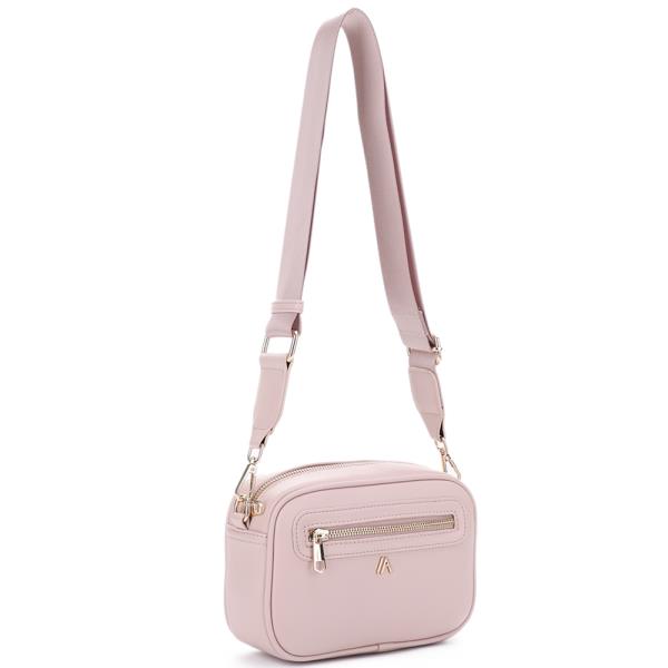 SMOOTH ZIPPER CROSSBODY BAG