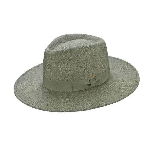 CC GROSGRAIN BOW VEGAN FELT HAT