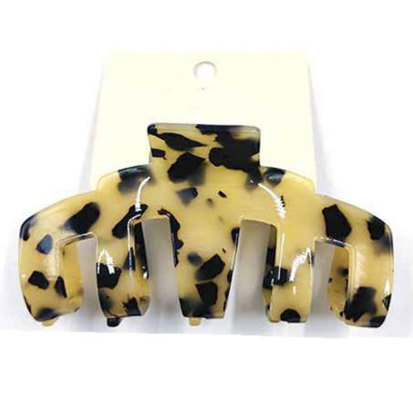 TORTOISE SHELL FEEL HAIR CLAW JAW CLIP