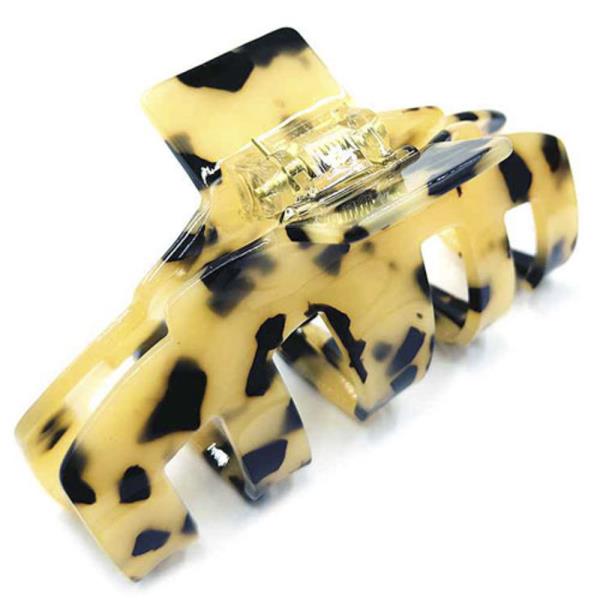 TORTOISE SHELL FEEL HAIR CLAW JAW CLIP