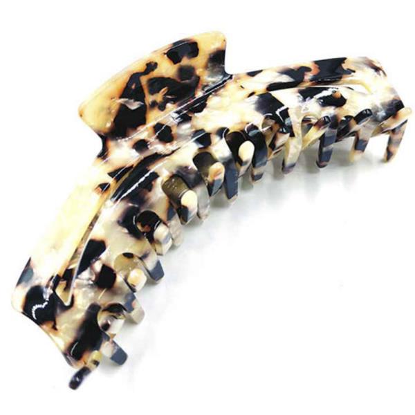 TORTOISE SHELL FEEL HAIR CLAW JAW CLIP