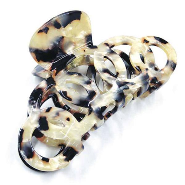 TORTOISE SHELL FEEL HAIR CLAW JAW CLIP