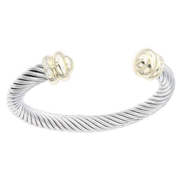 TWO TONE CUFF BRACELET