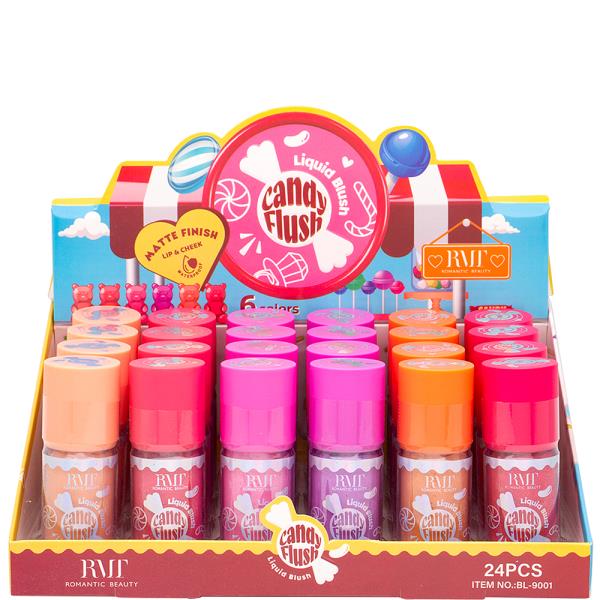 CANDY FLUSH MATTE FINISH LIP AND CHEEK LIQUID BLUSH (24 UNITS)