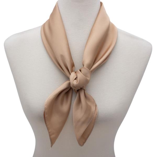 SATIN SOLID NECK SCARF