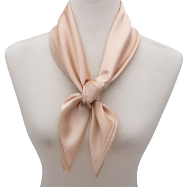 SATIN SOLID NECK SCARF