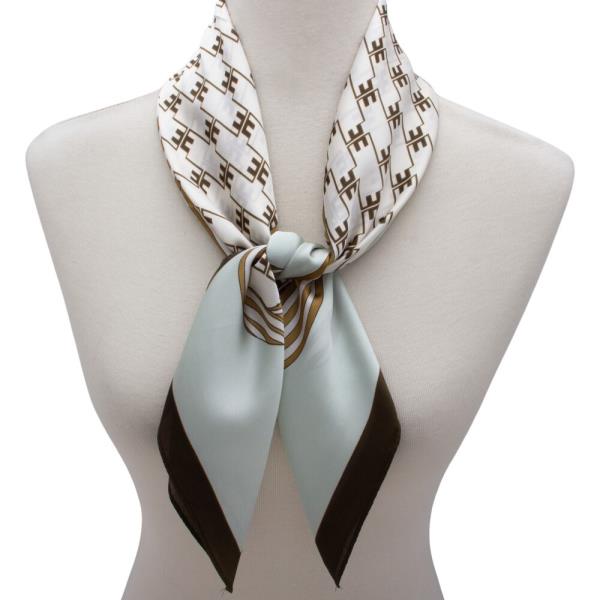 SATIN CLASSIC PRINT NECK SCARF