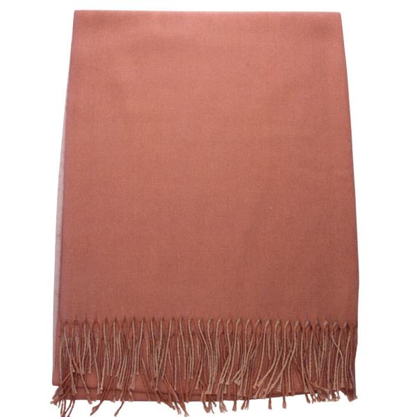 SOLID FRINGE OBLONG SCARF