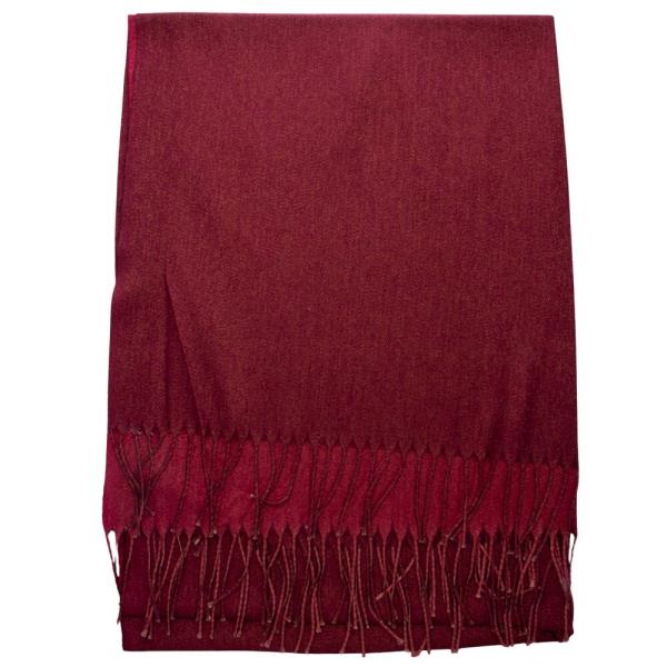 SOLID FRINGE OBLONG SCARF