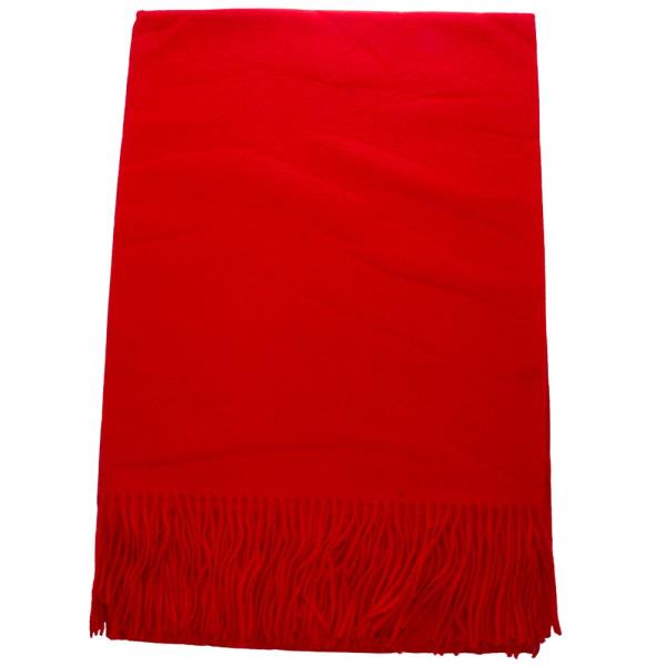 SOLID FRINGE OBLONG SCARF