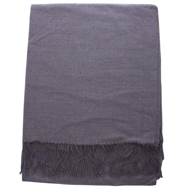 SOLID FRINGE OBLONG SCARF