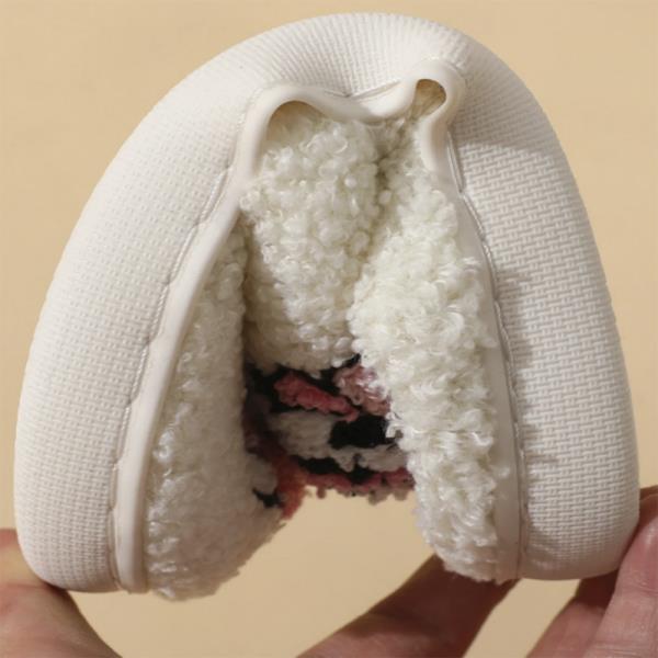 CHERRY COZY FLUFFY HOUSE SLIPPER