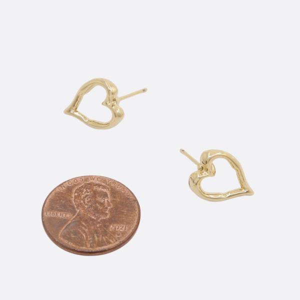 SODAJO HEART GOLD DIPPED EARRING