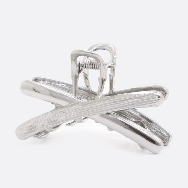 CRISS CROSS METAL CLAW HAIR CLIP