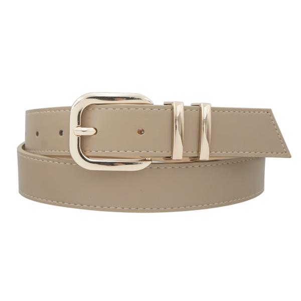 ROUNDED RECTANGLE BUCKLE LOOPED BELT