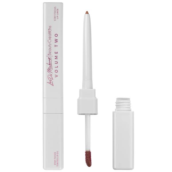 BEAUTY CREATIONS LESDOMAKEUP VOLUME TWO STAY FOCUS DUAL ENDED LIP LINER AND TINTED OIL