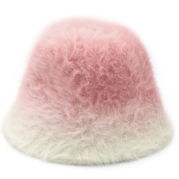 GRADIENT COLOR FUZZY BUCKET HAT