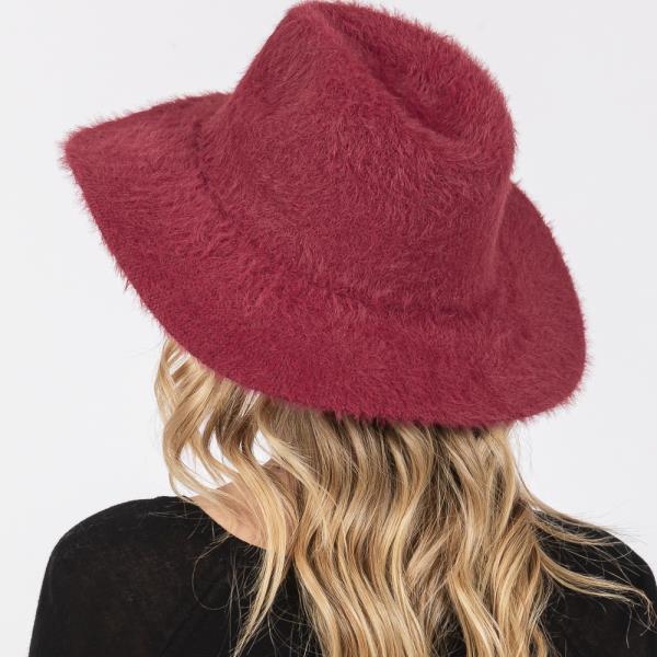 FUZZY FEDORA HAT