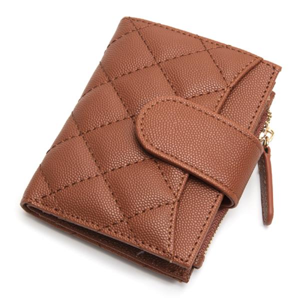 QUILTED BUTTON WALLET