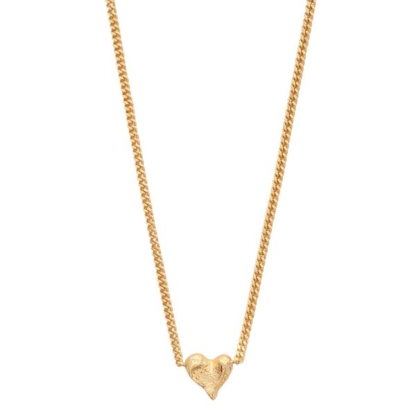 SODAJO ABSTRACT GOLD DIPPED DAINTY CURB LINK GOLD DIPPED NECKLACE