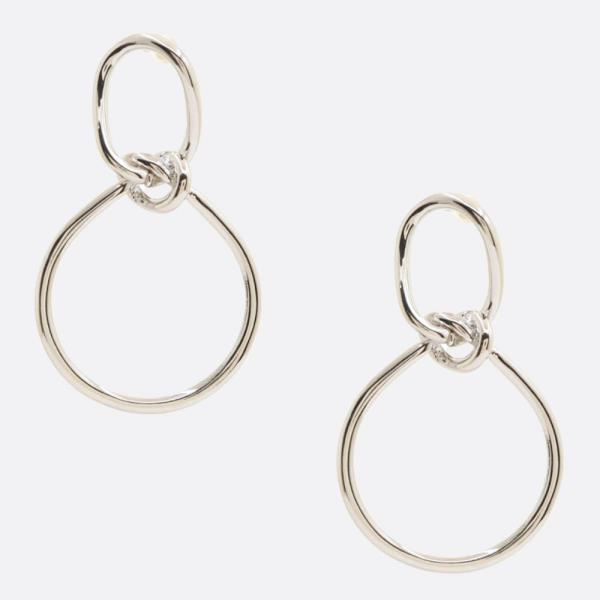 SODAJO CIRCLE OVAL LINK GOLD DIPPED EARRING