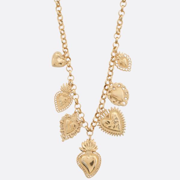 HEART STATION METAL NECKLACE