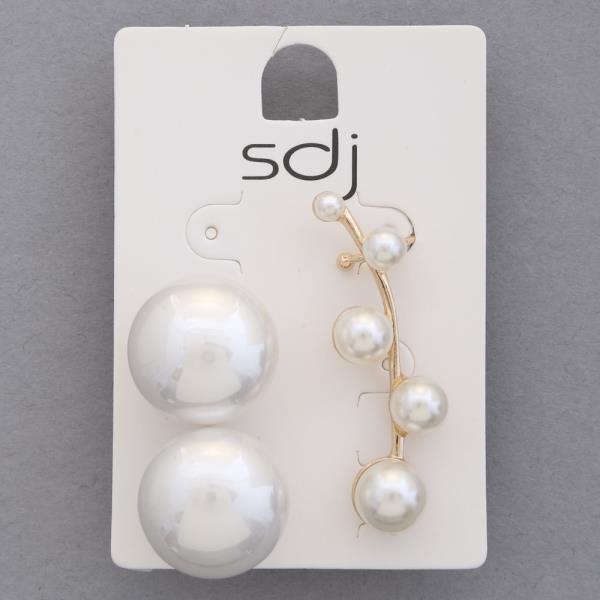 SDJ PEARL BEAD EAR CUFF