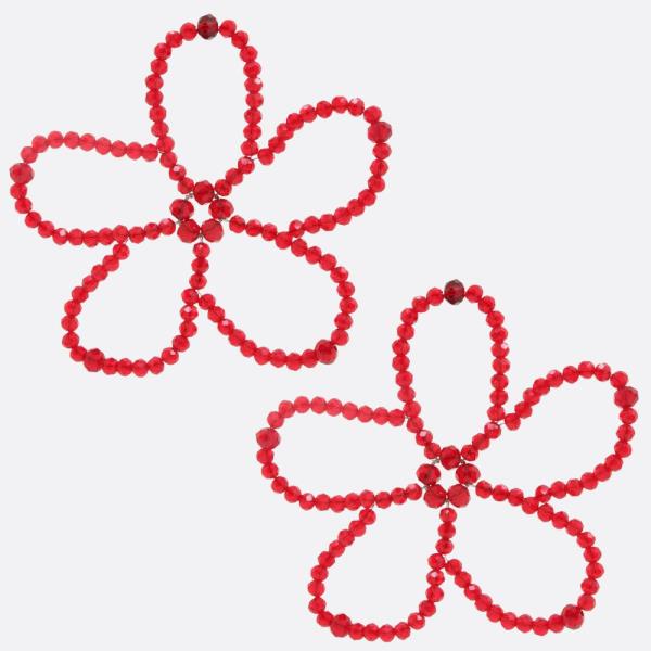FLOWER BEADED EARRING