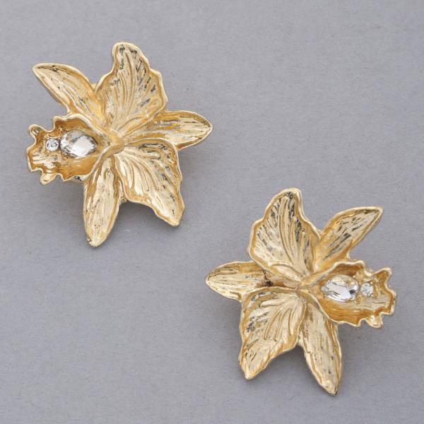 FLOWER METAL EARRING